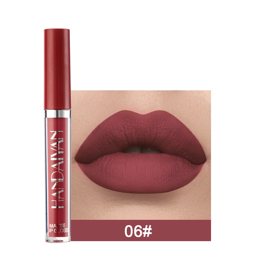 Matte Non-stick Cup Lip Gloss, Non-fading Matte Liquid Lipstick Matte Non-stick Cup Lip Gloss, Non-fading Matte Liquid Lipstick